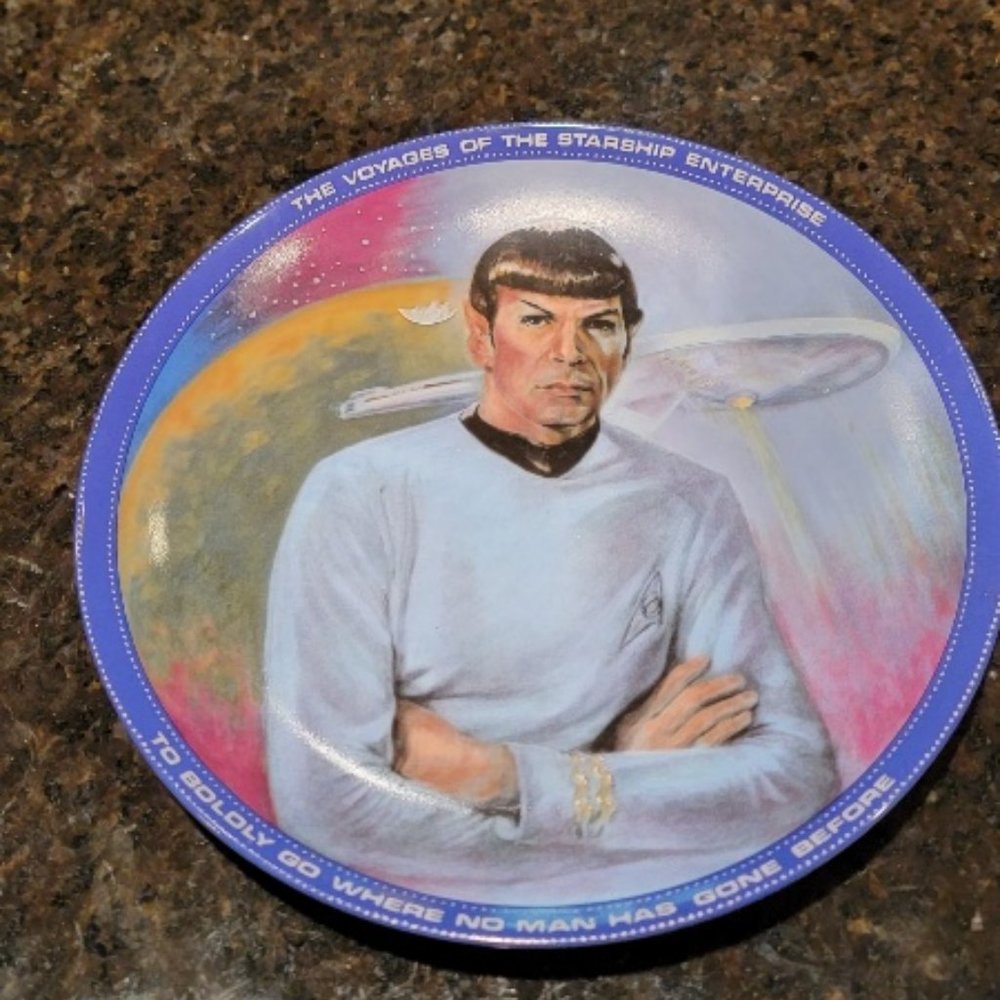 Star Trek Mr. Spock collector Plate by Susie Morton
